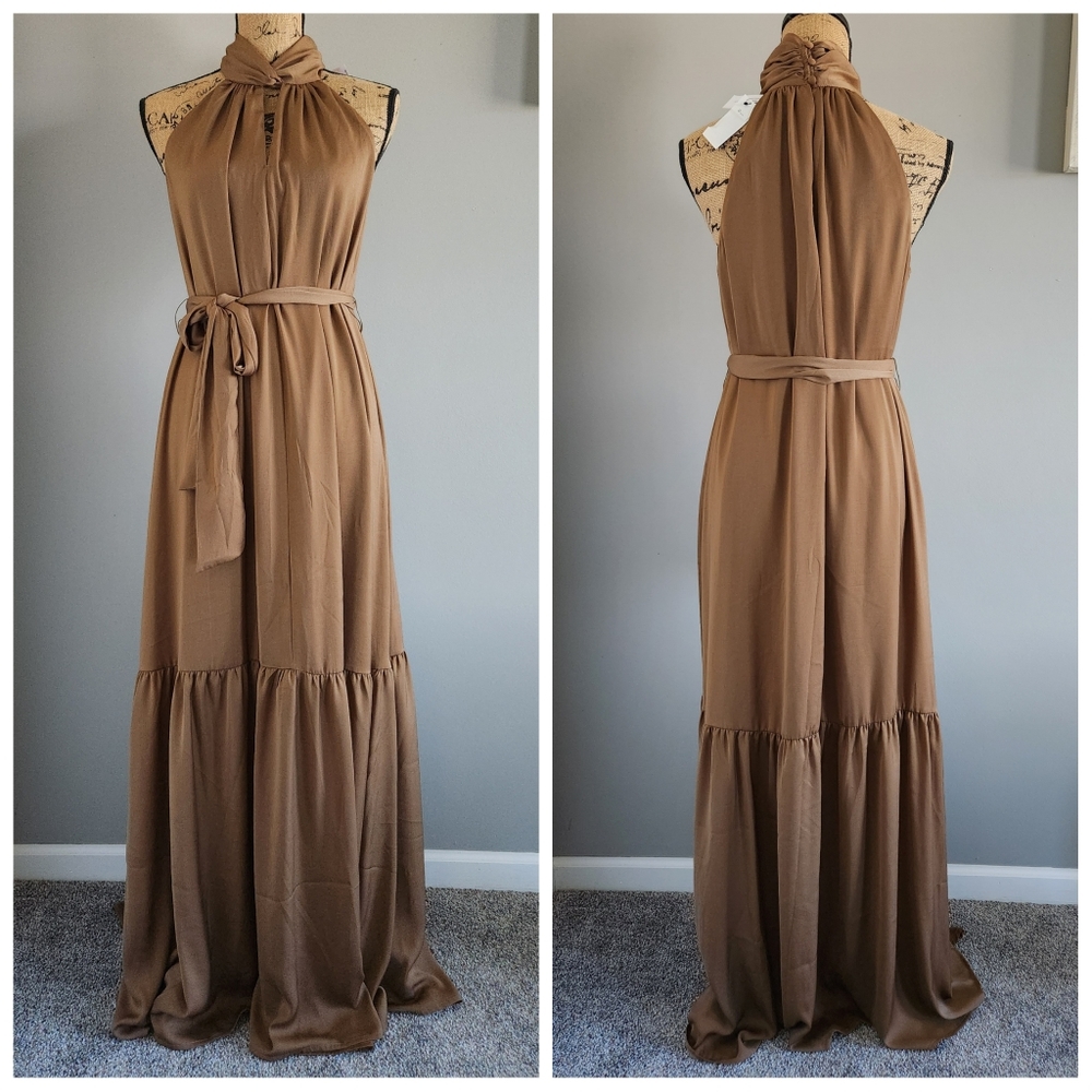 Banana Republic Factory Halter Maxi Dress